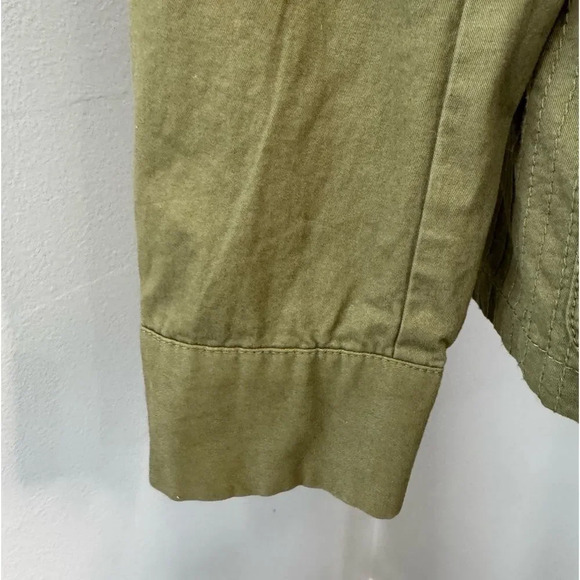 Love Tree Utility Jacket Women’s Size S Army Green Drawstring Waist EUC - Picture 7 of 13